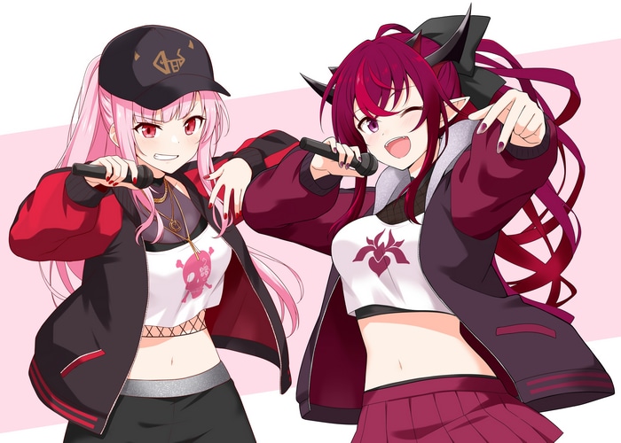 Mori Calliope and IRyS singing