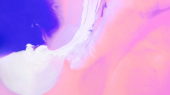 Abstract colorful fluid shapes with purple and pink hues