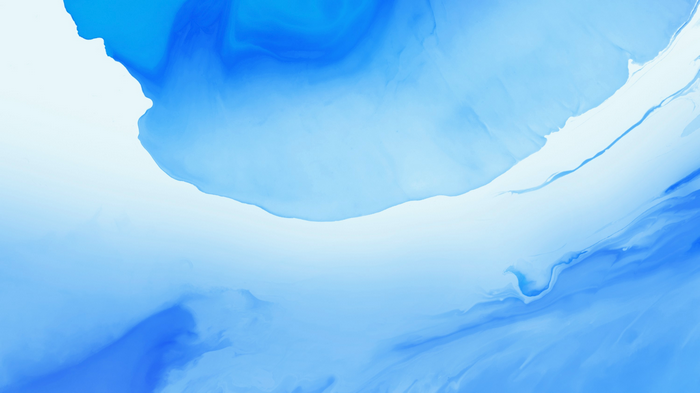 Abstract blue and white fluid shapes
