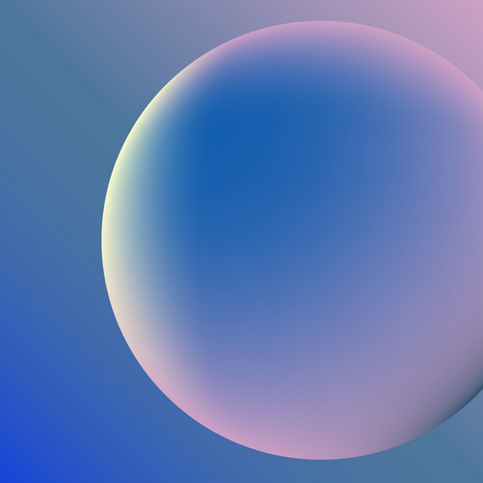 Abstract sphere with gradient background