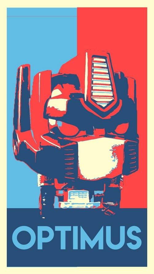 Optimus Prime Transformers Poster