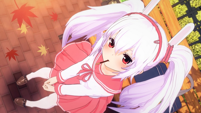 Laffey from Azur Lane eating a Pocky stick