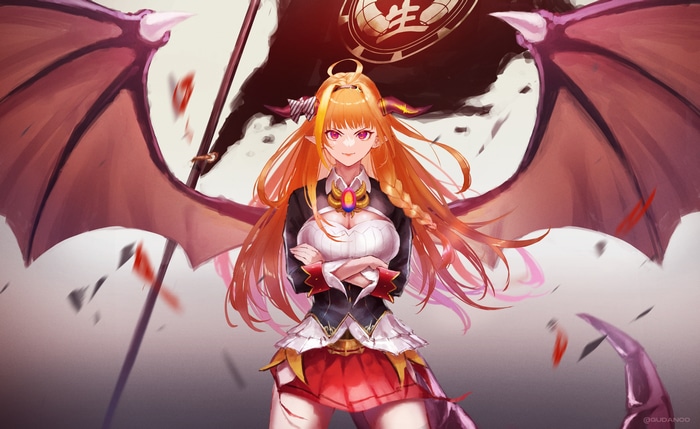 Kiryu Coco with Dragon Wings and Flag