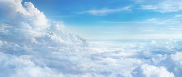 4K view of clouds in the sky
