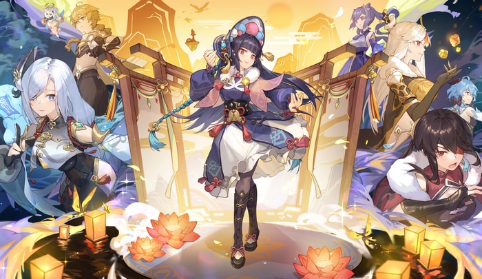 Genshin Impact: Yun Jin, Shenhe, Beidou, Keqing, Ganyu, Ningguang, Aether, Paimon