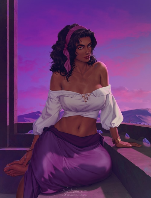 Esmeralda fan art from The Hunchback of Notre Dame