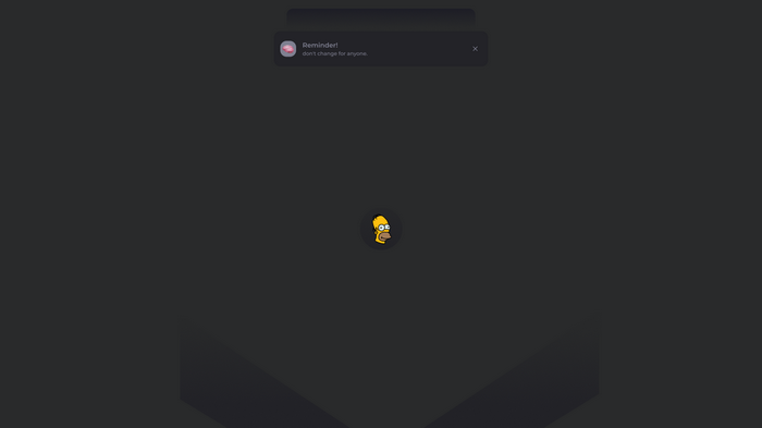 Homer Simpson Reminder Notification