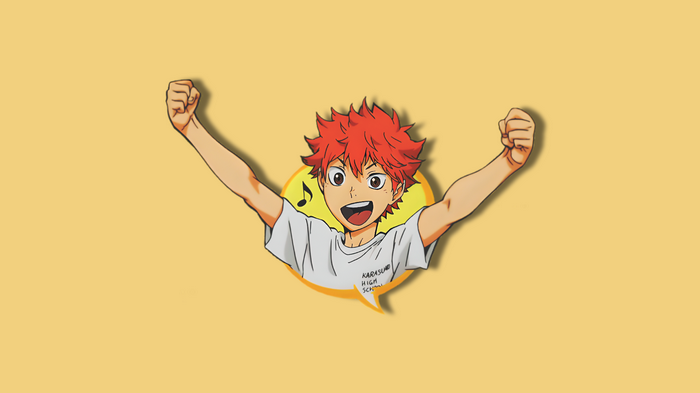 Haikyuu: Hinata Shouyou with Arms Raised