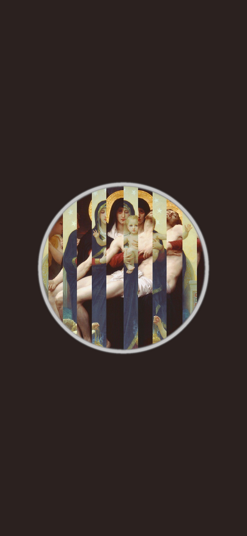 The Virgin Mary holding Jesus Christ