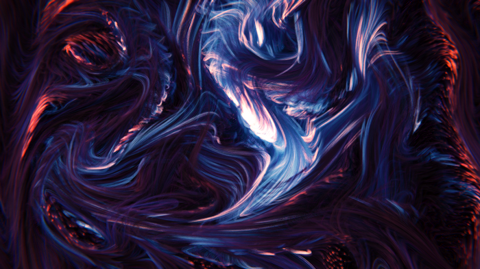 Abstract gradient hair in 4K