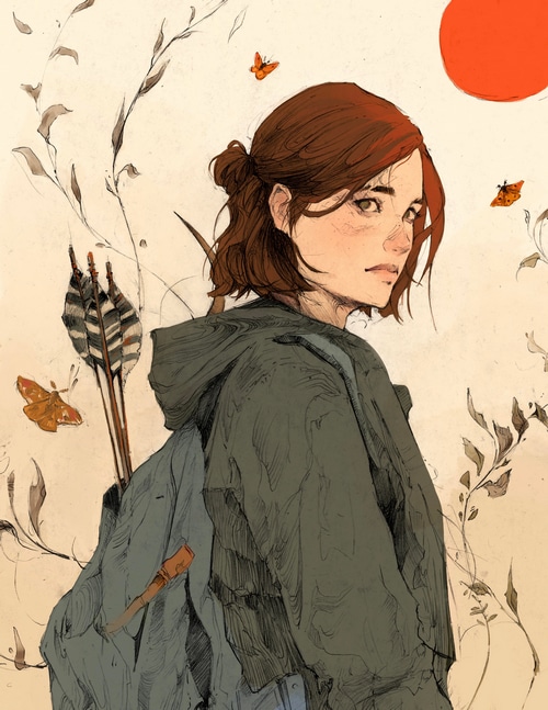 Ellie Williams artwork from The Last of Us 2