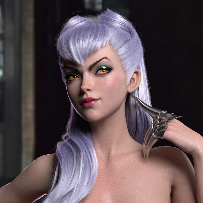 Evelynn from League of Legends CGI portrait