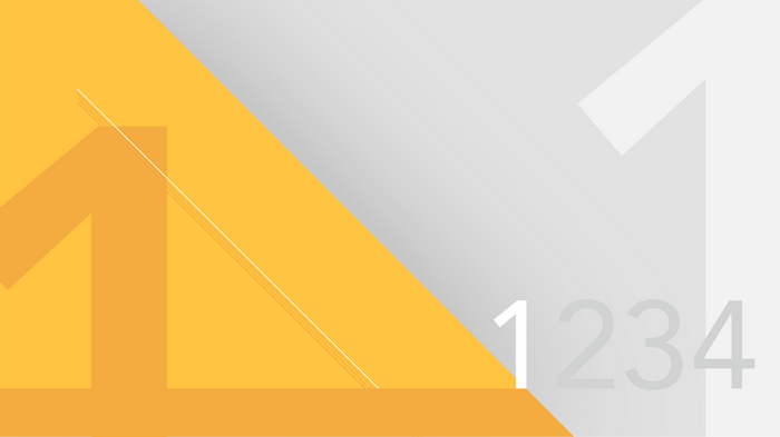 Abstract geometric design with numbers