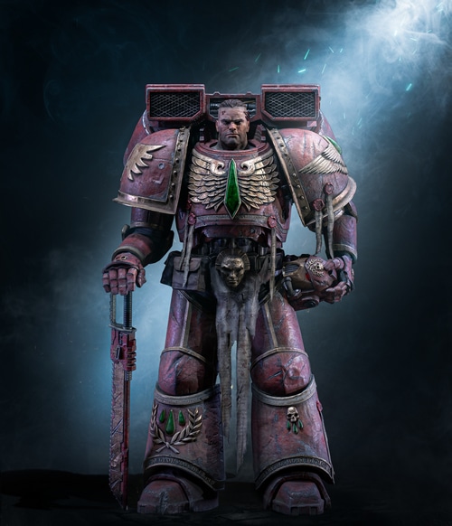 Warhammer 40,000 Space Marine with Chainsword