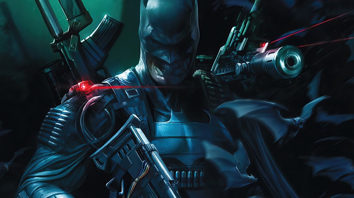 4K Batman with guns and bats