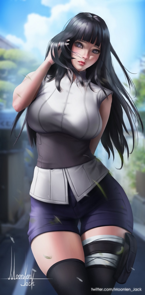 Hinata Hyuga Fan Art by Moonlen Jack