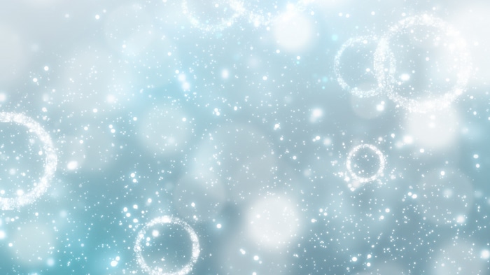 4K Abstract Bokeh Winter Scene