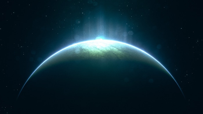 Exo One planet in space with stars