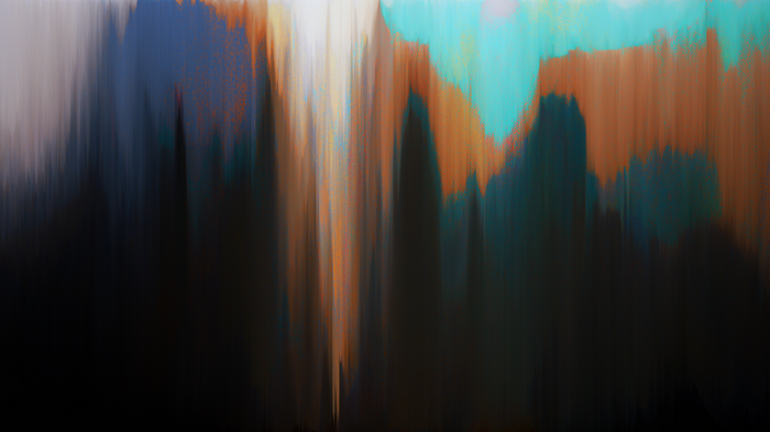 Abstract digital art with vertical streaks
