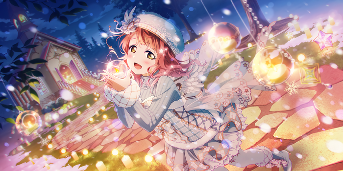 Uehara Ayumu in a Winter Wonderland with Candles