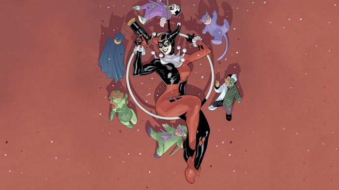 Harley Quinn and Batman villains