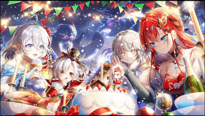Shiro Neko Project Christmas Party with Food