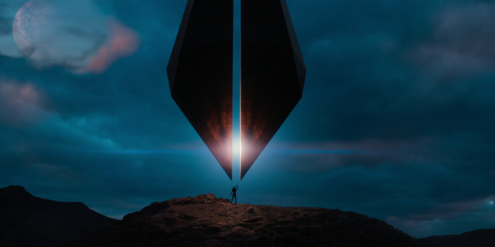 Foundation Vault on Alien Planet with Person