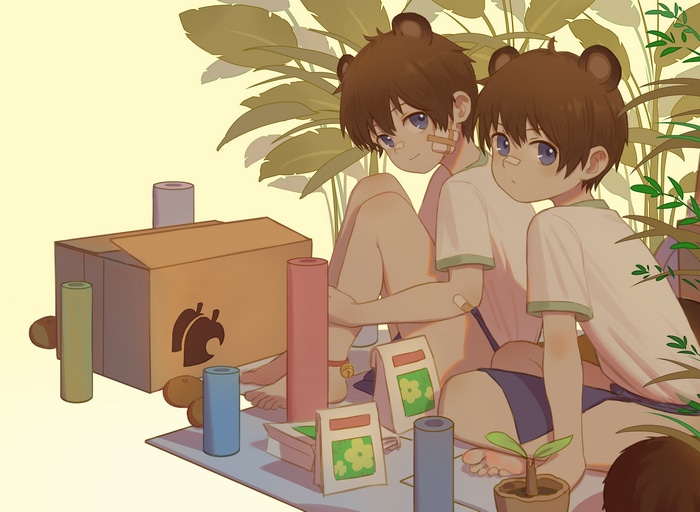 Animal Crossing characters Timmy and Tommy