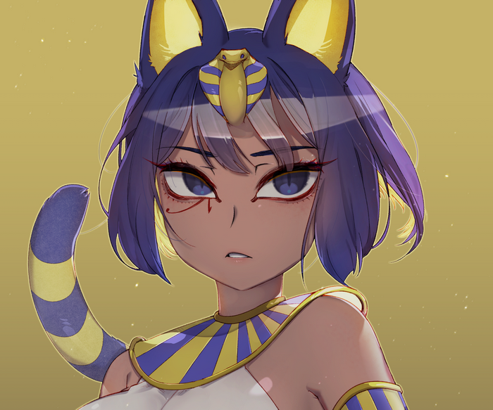 Ankha from Animal Crossing fan art