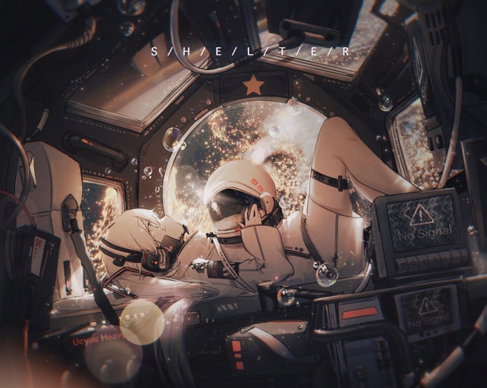 Hatsune Miku in a Spaceship