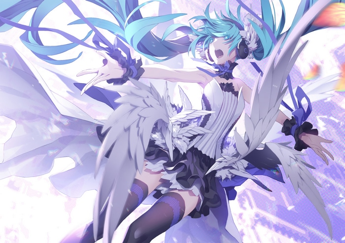 Hatsune Miku with Angelic Wings