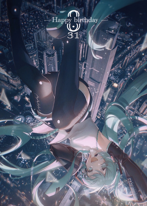Hatsune Miku Happy Birthday 31 Cityscape