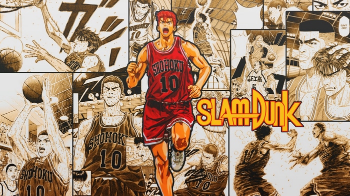 Slam Dunk Manga Collage with Hanamichi Sakuragi