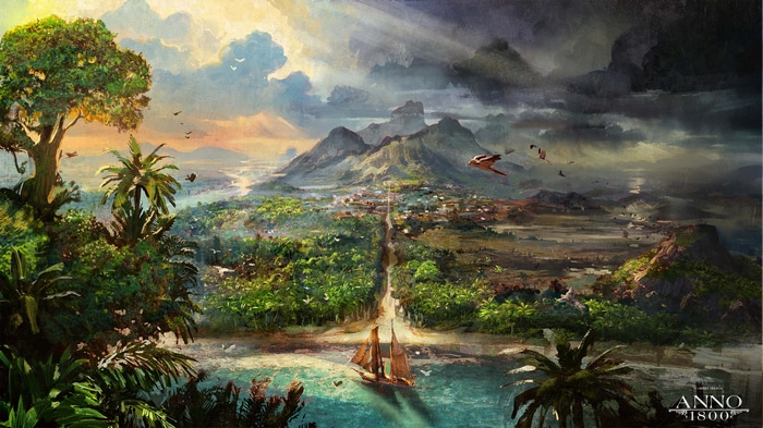 Anno 1800 Video Game Landscape Concept Art