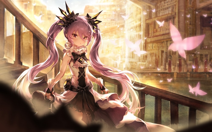 4K Jellsuimu with purple hair and twintails