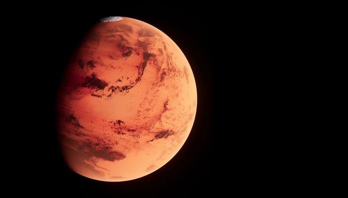 Mars planet in the universe