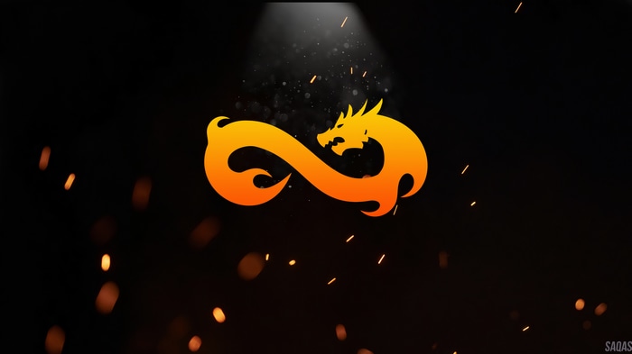 4K Chinese Dragon Infinity Logo for e-sports