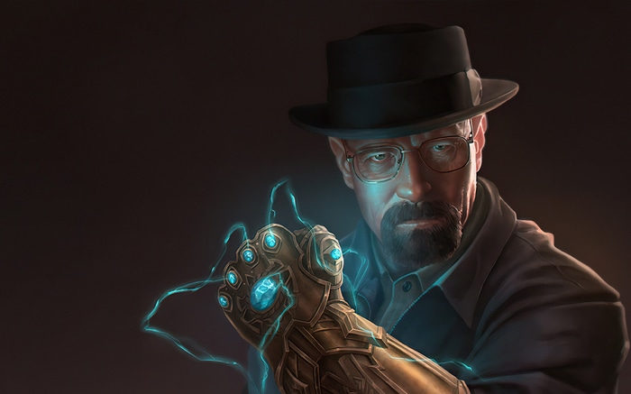 Walter White with Infinity Gauntlet