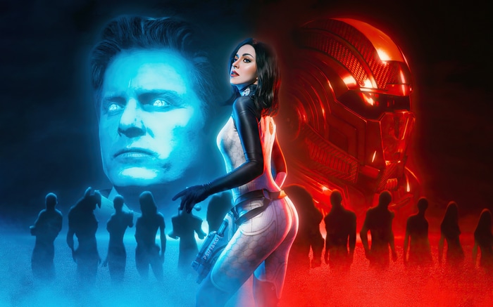 Mass Effect 2 Miranda Lawson and Illusive Man