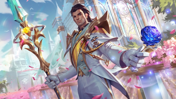 4K League of Legends Jarvan IV with Crystal Staff and Rose