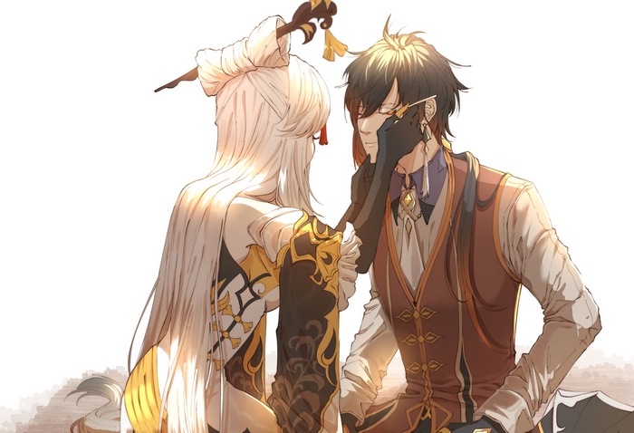 Ningguang and Zhongli from Genshin Impact