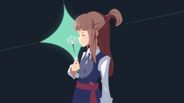 4K Little Witch Academia Kagari Atsuko with Wand
