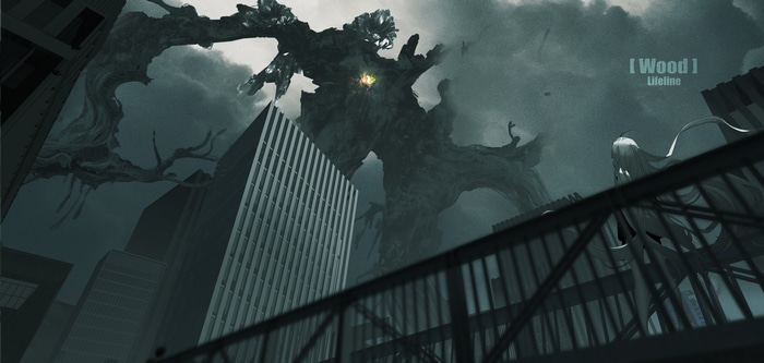 4K Lifeline Wood Monster in City
