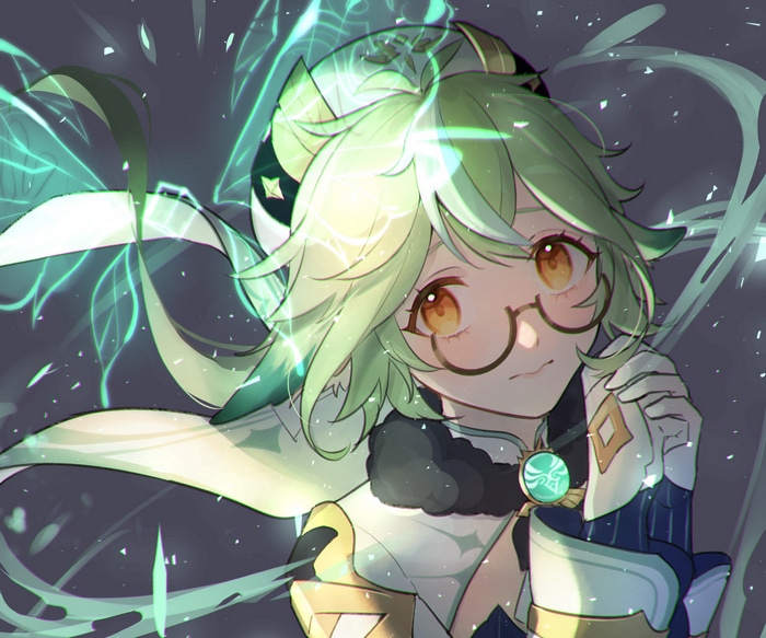 Genshin Impact: Sucrose with green energy