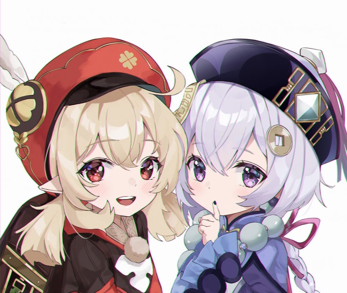 Klee and Qiqi from Genshin Impact