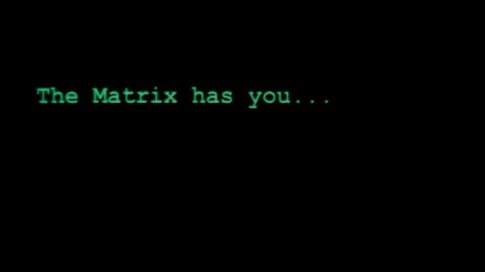 The Matrix has you...