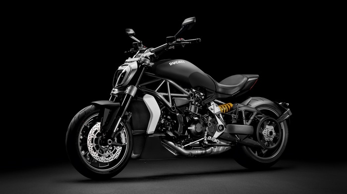 4K Ducati Diavel Motorcycle on Dark Background