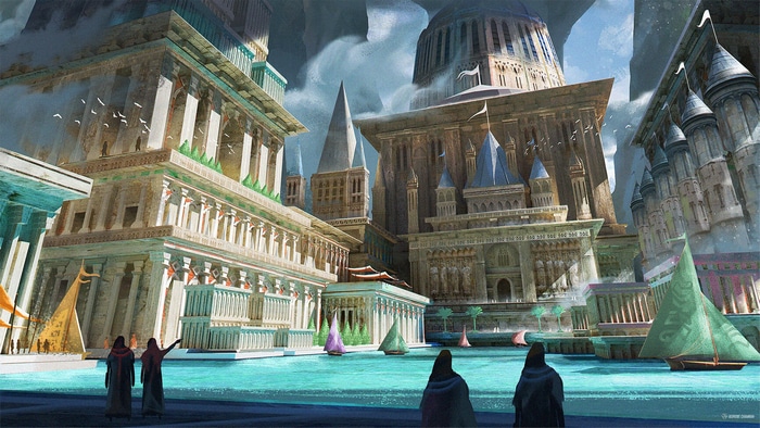 Borisut Chamnan Fantasy Art Cityscape