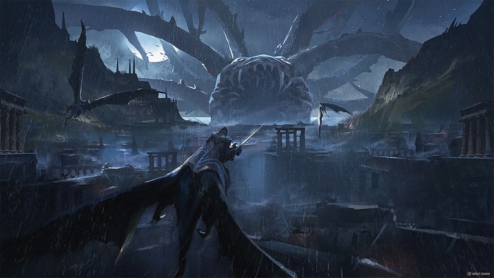 Borisut Chamnan fantasy art with dragons and monster