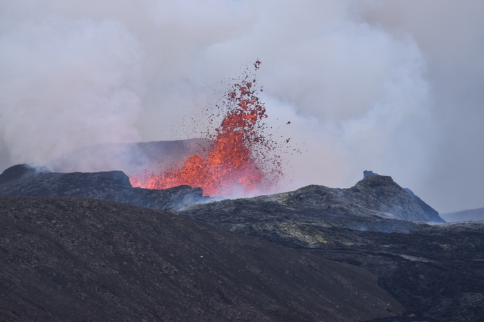4K Iceland Lava Eruption at Fagradalsfjall